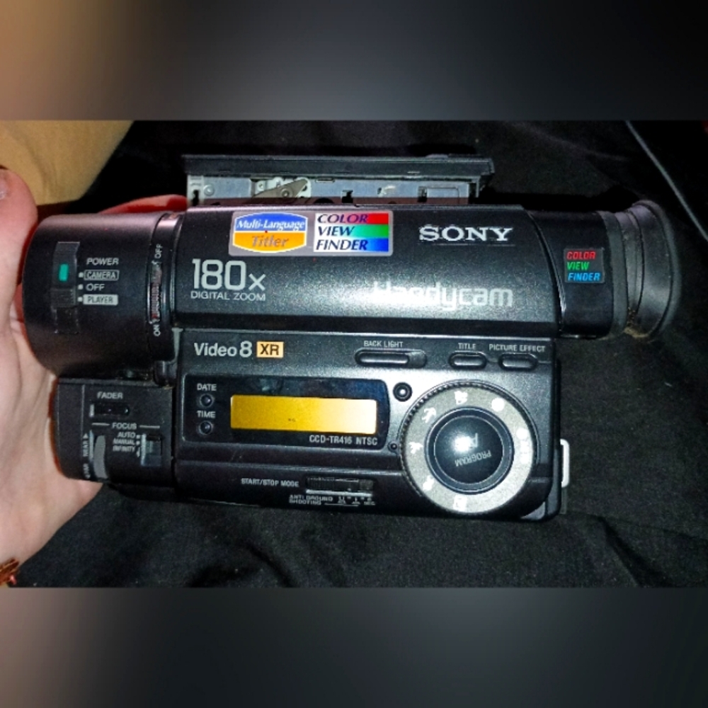 Sony Handycam Video 8 Camcorder - Black and Silver